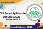 PECTA Smart Syllabus for 9th Class 2025-26 PDF Download
